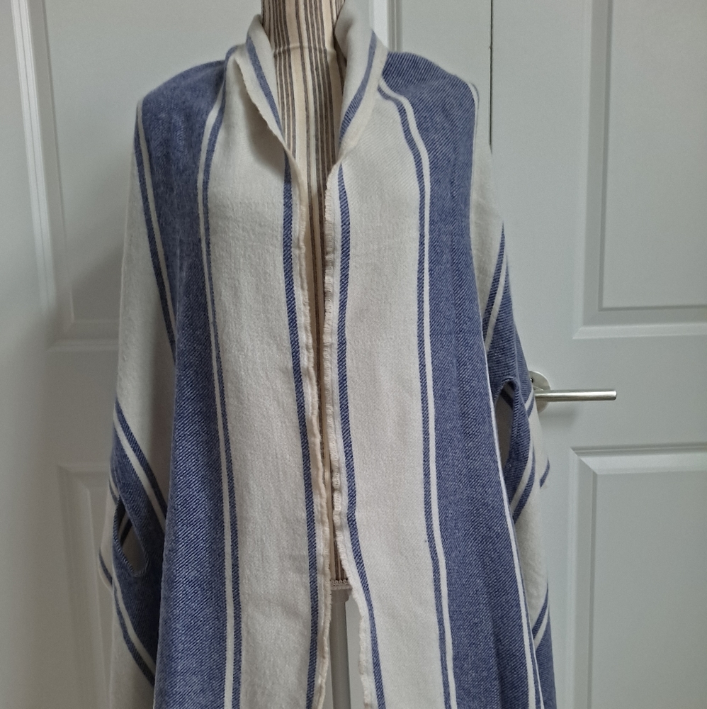 Madewell Twill Striped Cape Scarf